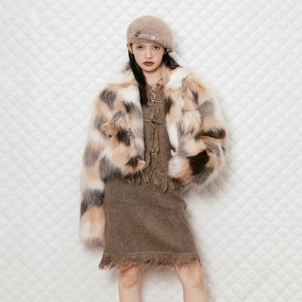 Faux Fur Multicolor Jacket